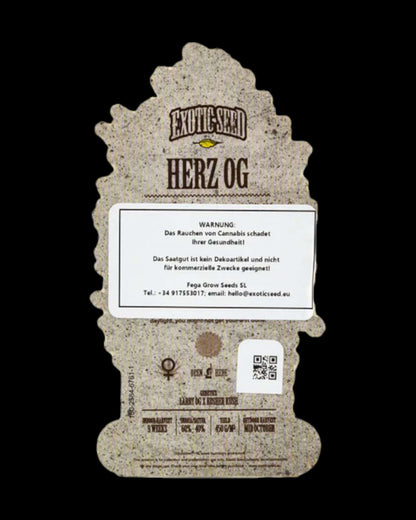 HERZ OG feminisierte Sorte mit Harzbesatz