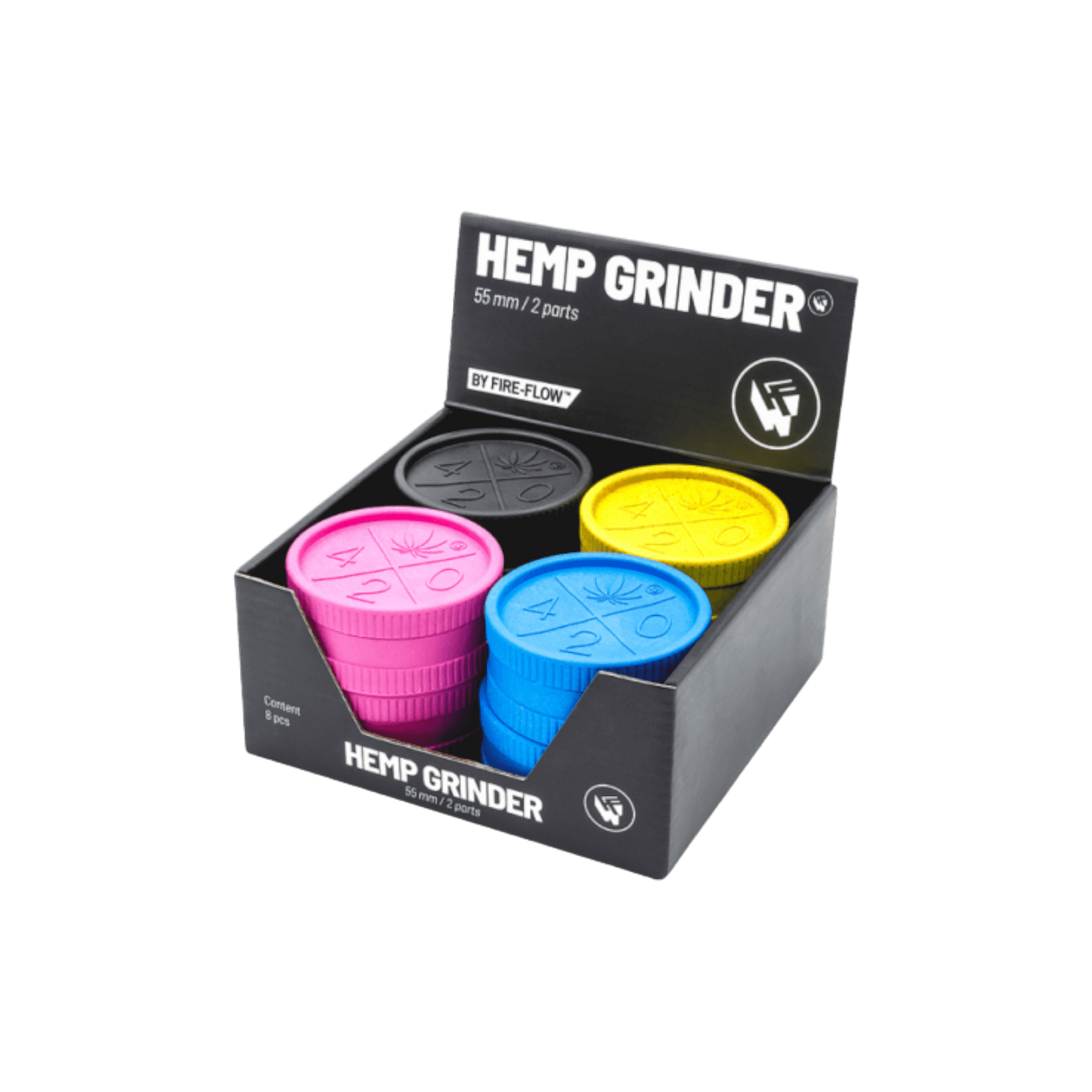 Hemp Grinder 420 Logo 2-teilig 55mm