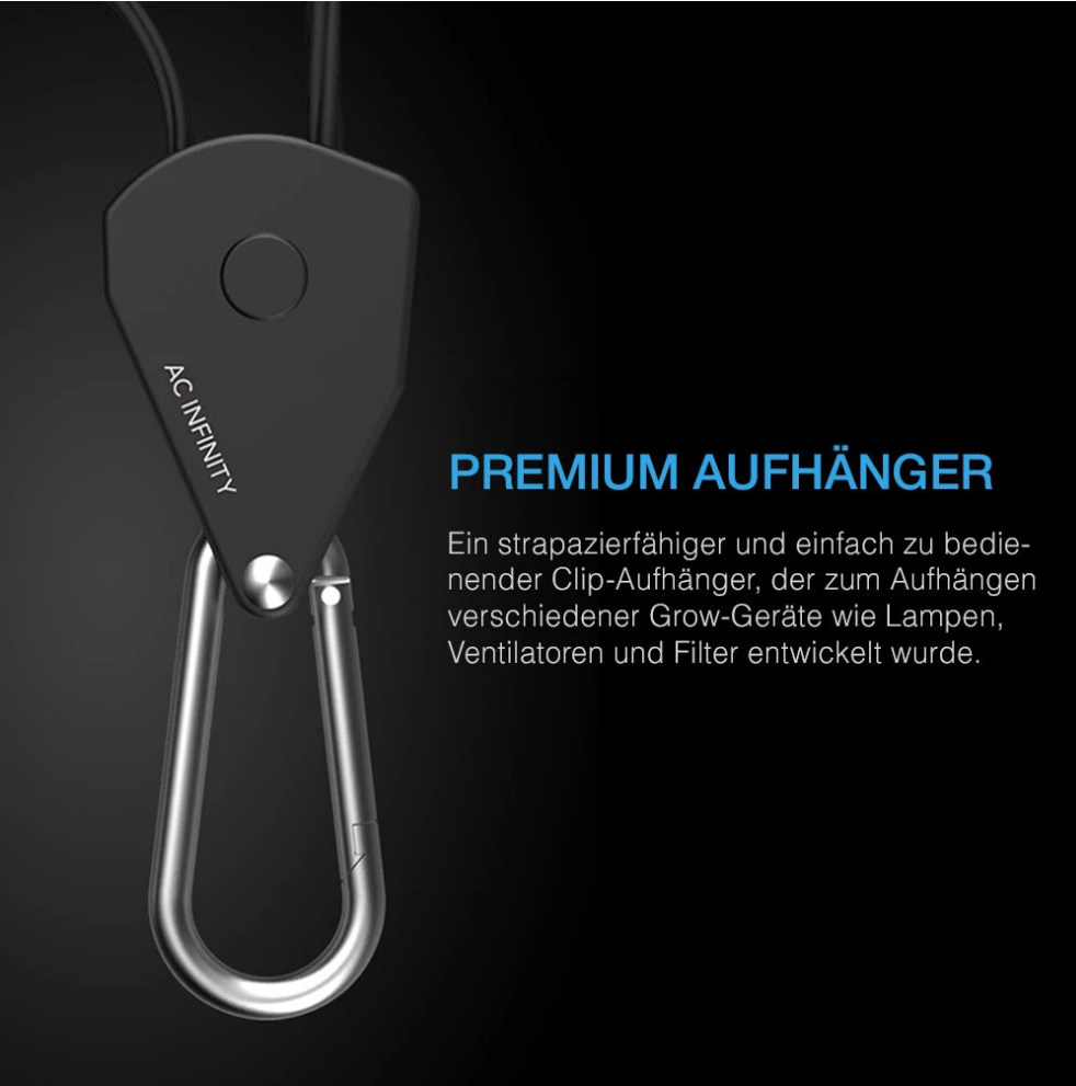 AC Infinity Verstellbare Schwerlast Seilzüge für sicheres Aufhängen von Equipment