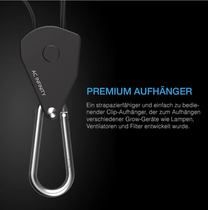 AC Infinity Verstellbare Schwerlast Seilzüge für sicheres Aufhängen von Equipment