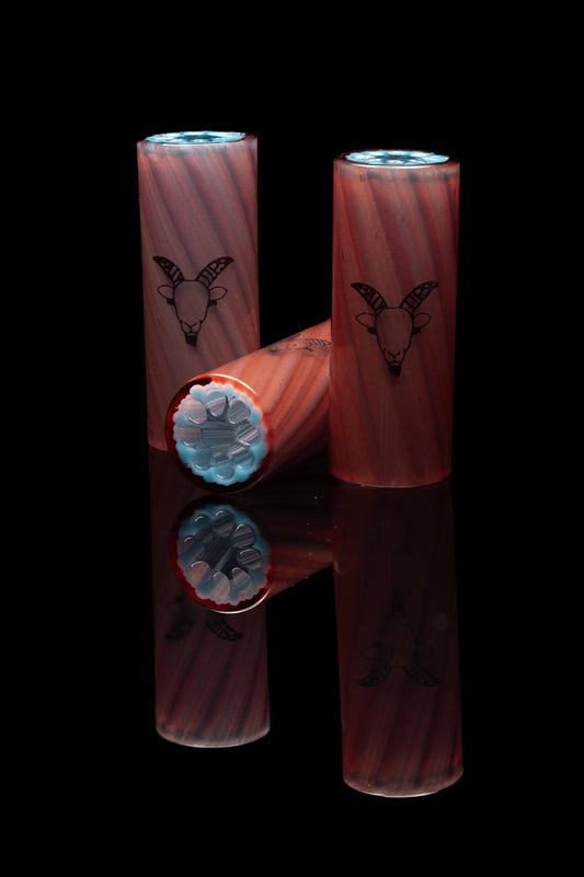 Glas Tip „Blood In/Blood Out“ – 8 Hole – Handcrafted