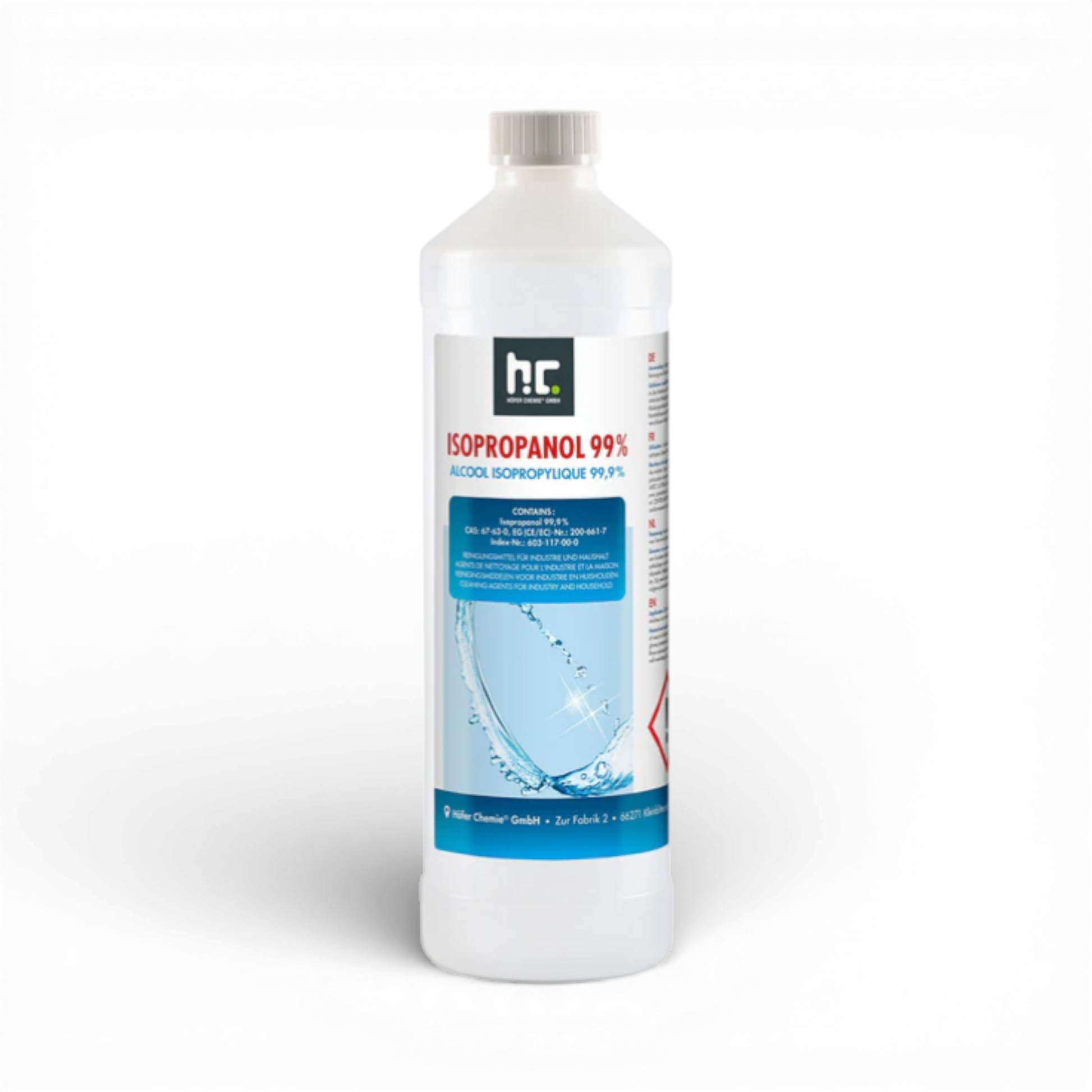Isopropanol 99,9 Prozent 1 Liter Flasche