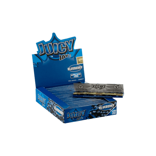 Juicy Jay’s Blueberry King Size Slim 32 Blatt mit aromatisiertem Reispapier