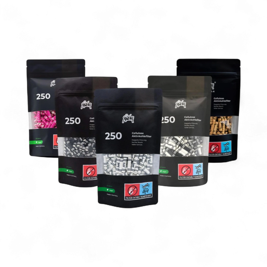 Kailar Aktivkohlefilter Slim Size 5,9 mm – 250 Stück – verschiedene Farben