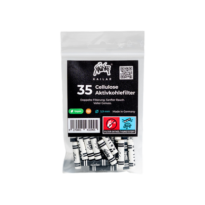 Kailar Mix Slim Size 35er Pack Aktivkohlefilter Ø 5,9mm in verschiedenen Farben