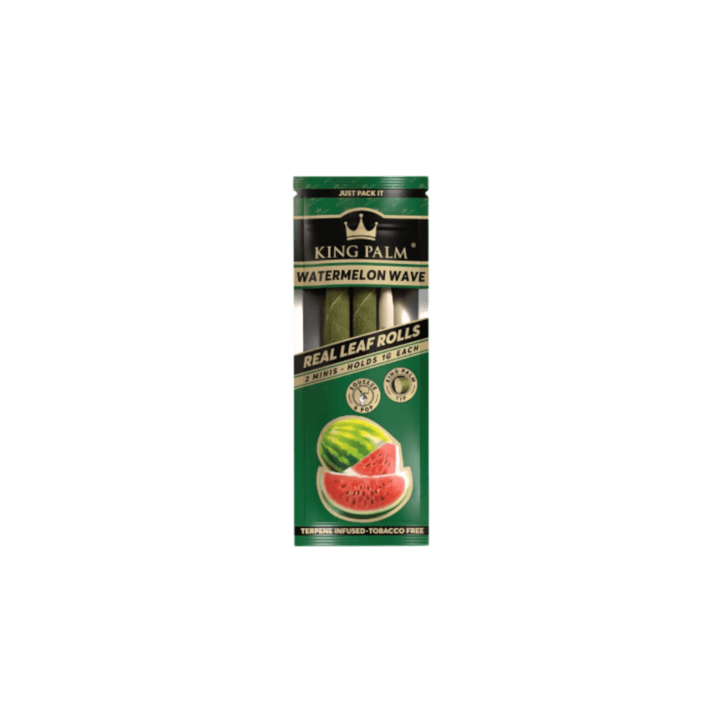 King Palm Watermelon Wave Mini Rolls 2er-Pack im Beutel