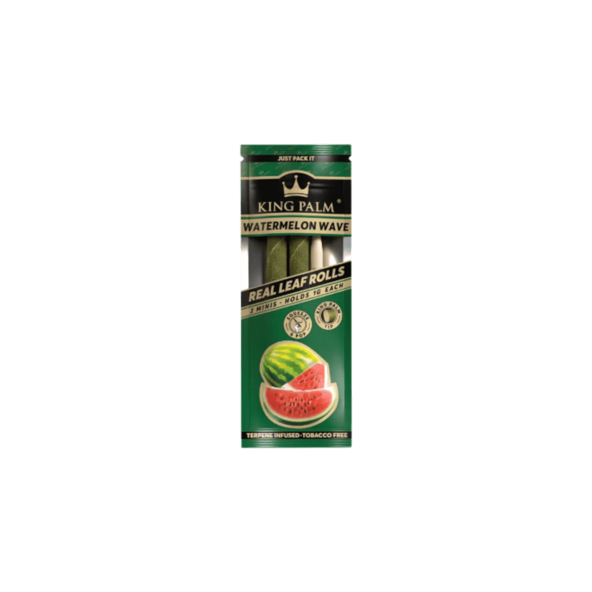 King Palm Watermelon Wave Mini Rolls 2er-Pack im Beutel