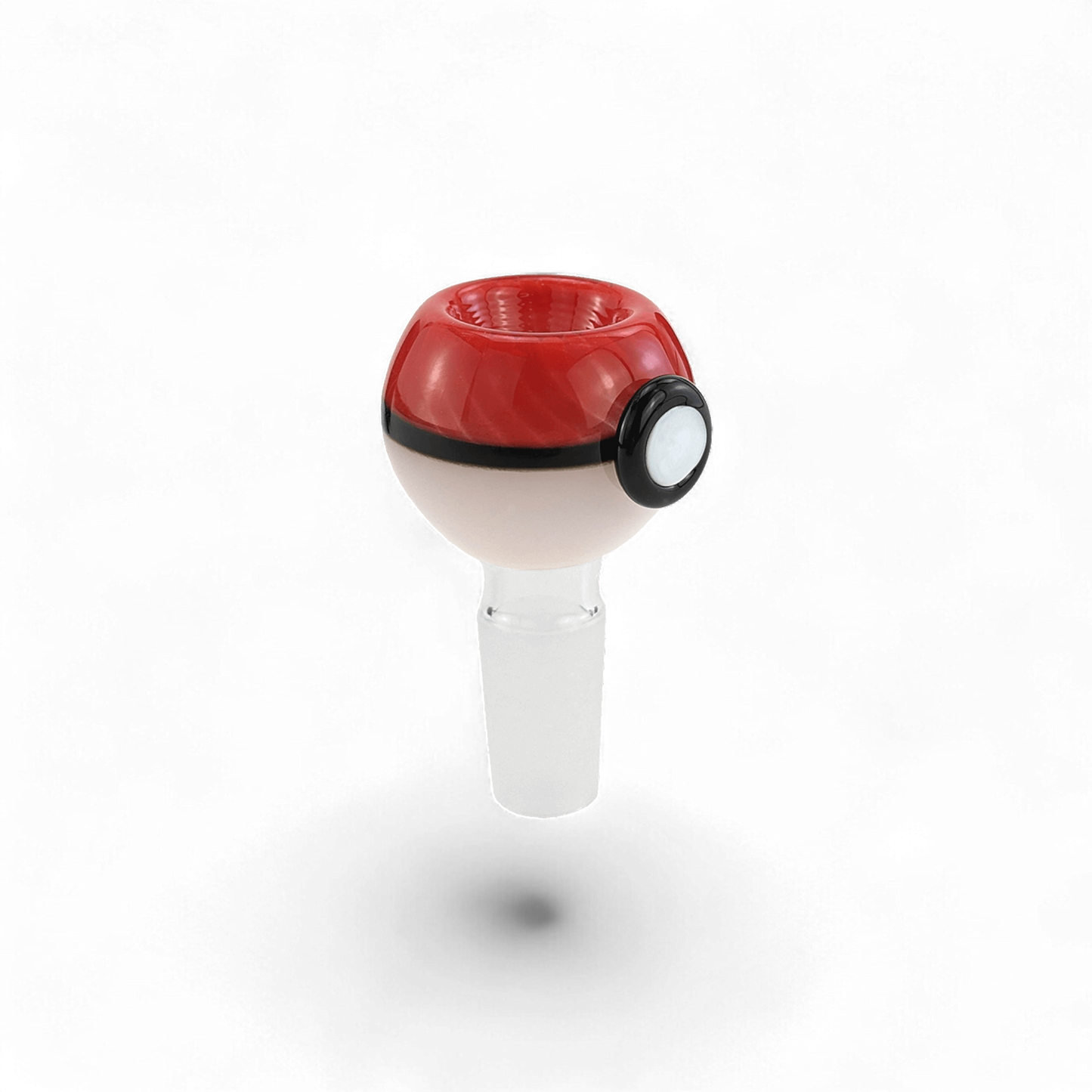 Handgefertigtes Köpfchen „Pokebowl14“ aus durchgefärbtem Glas mit 14,5 mm Schliff – ca. 6 cm hoch