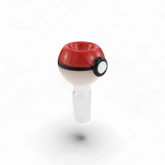 Handgefertigtes Köpfchen „Pokebowl14“ aus durchgefärbtem Glas mit 14,5 mm Schliff – ca. 6 cm hoch