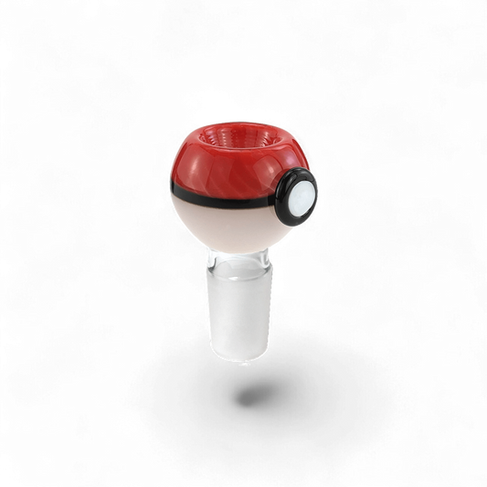 Handgefertigtes Köpfchen „Pokebowl18“ aus durchgefärbtem Glas mit 18,8 mm Schliff – ca. 6 cm hoch