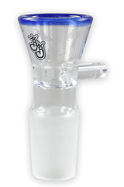 Glas Bong Kopf farbig akzentuiert