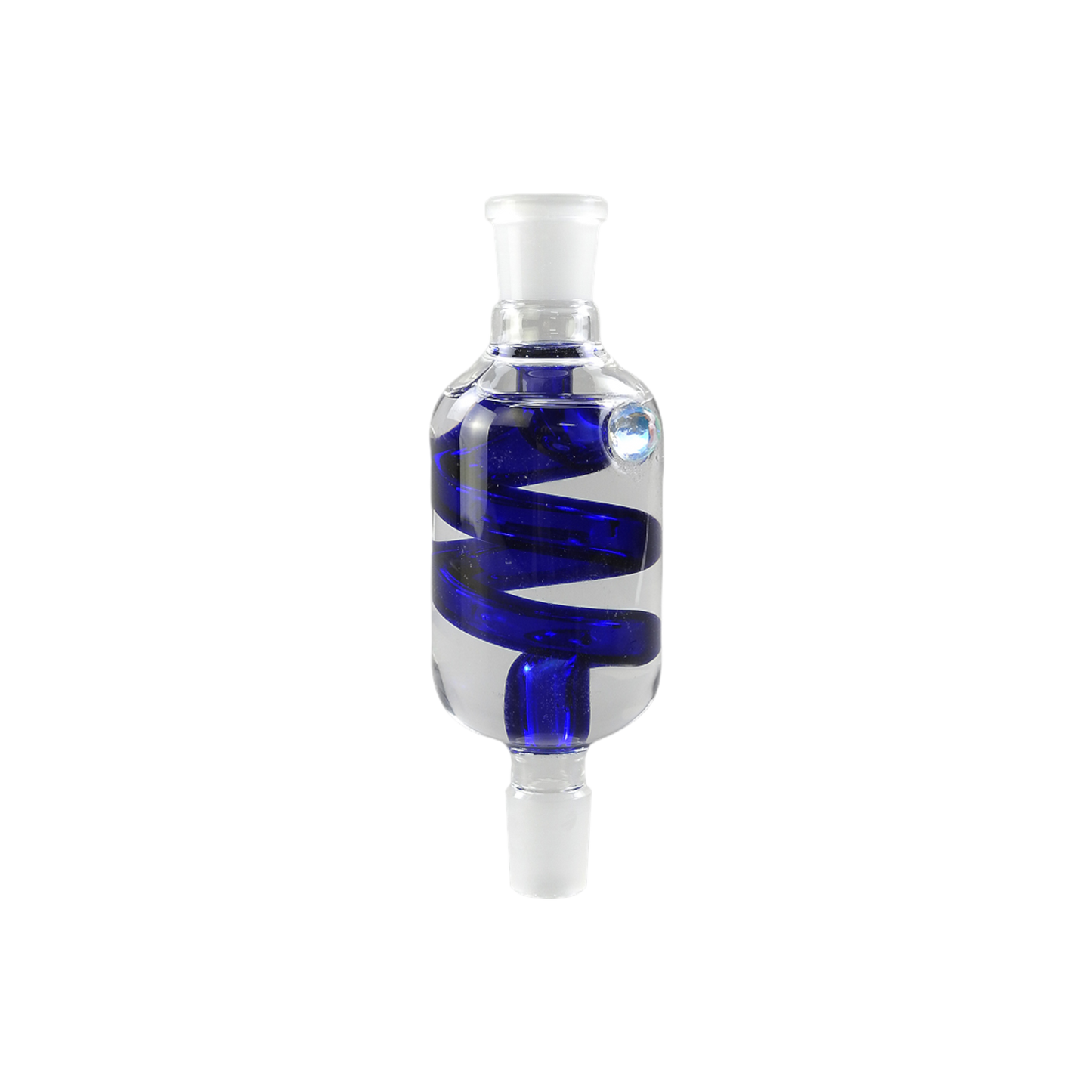 Kühlspirale, gefüllt mit Glycerin, 2 x 18,8mm - Blau