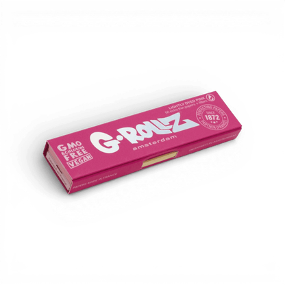 Lightly Dyed Pink Rolling Papers von G-ROLLZ
