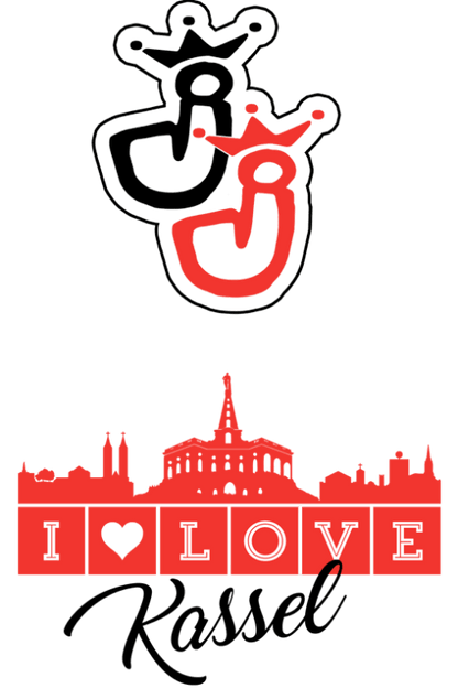 Bong I Love Kassel – Borosilikatglas – Stadtmotiv – Jelly Joker