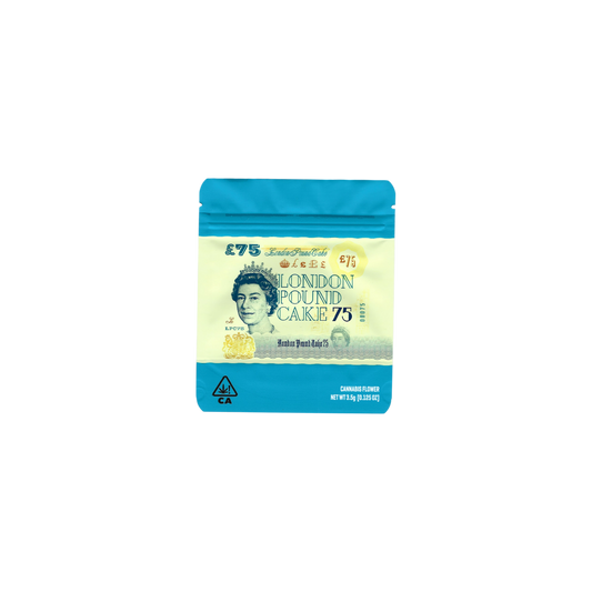 London Pound Cake mylar bag