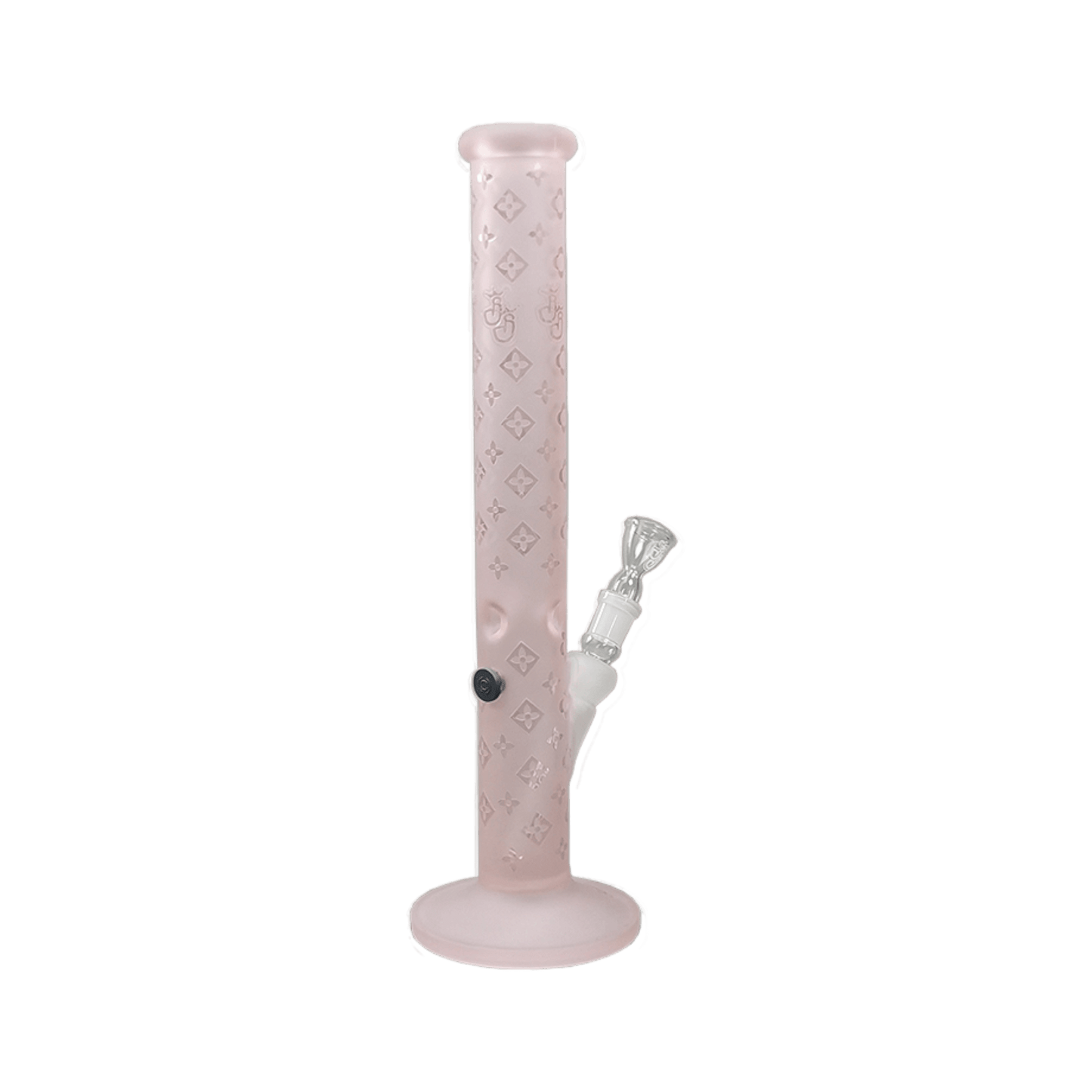 Louis PK Bong 45 cm aus pinkem Borosilikatglas