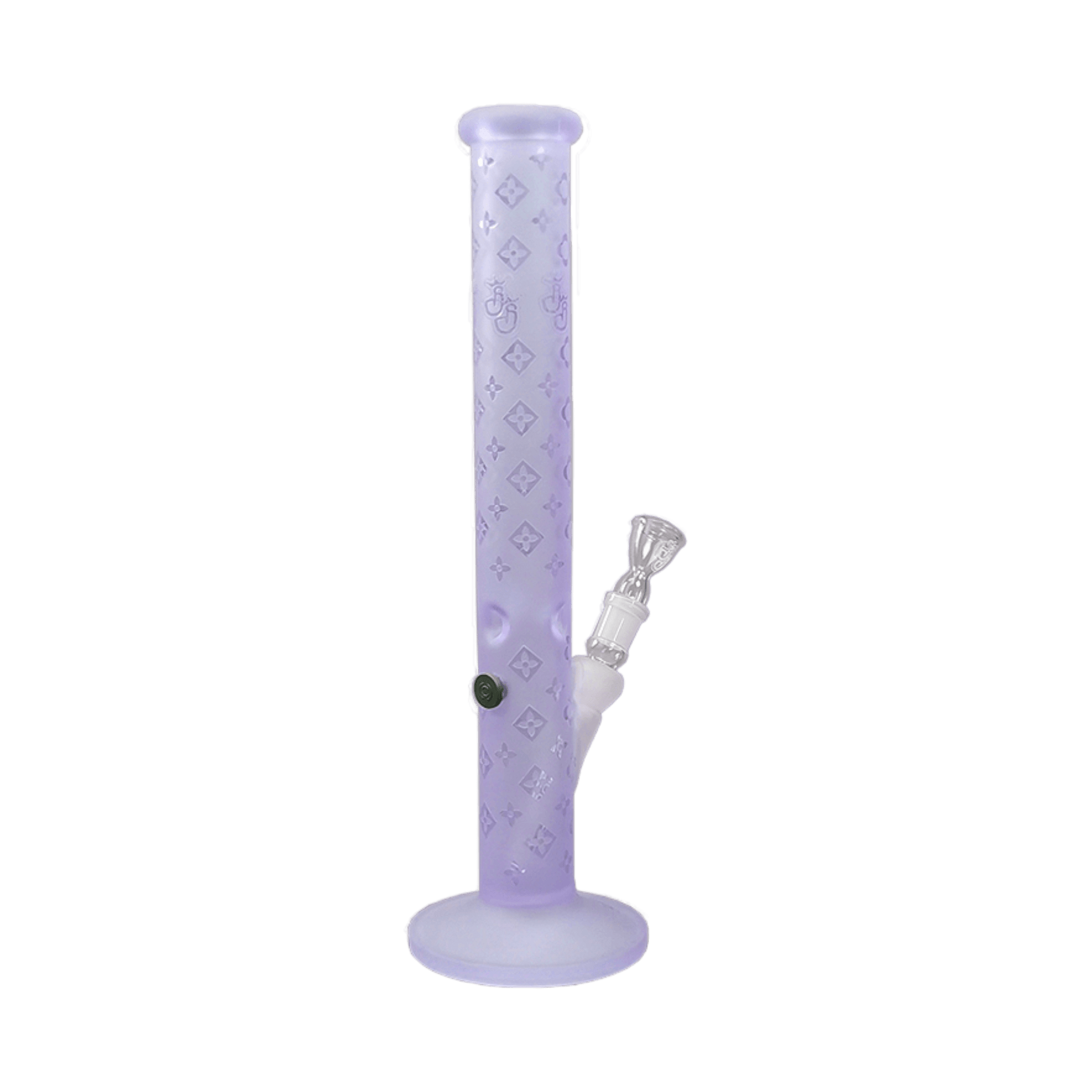 Louis Purple Bong mit Kickloch und Eiskerben