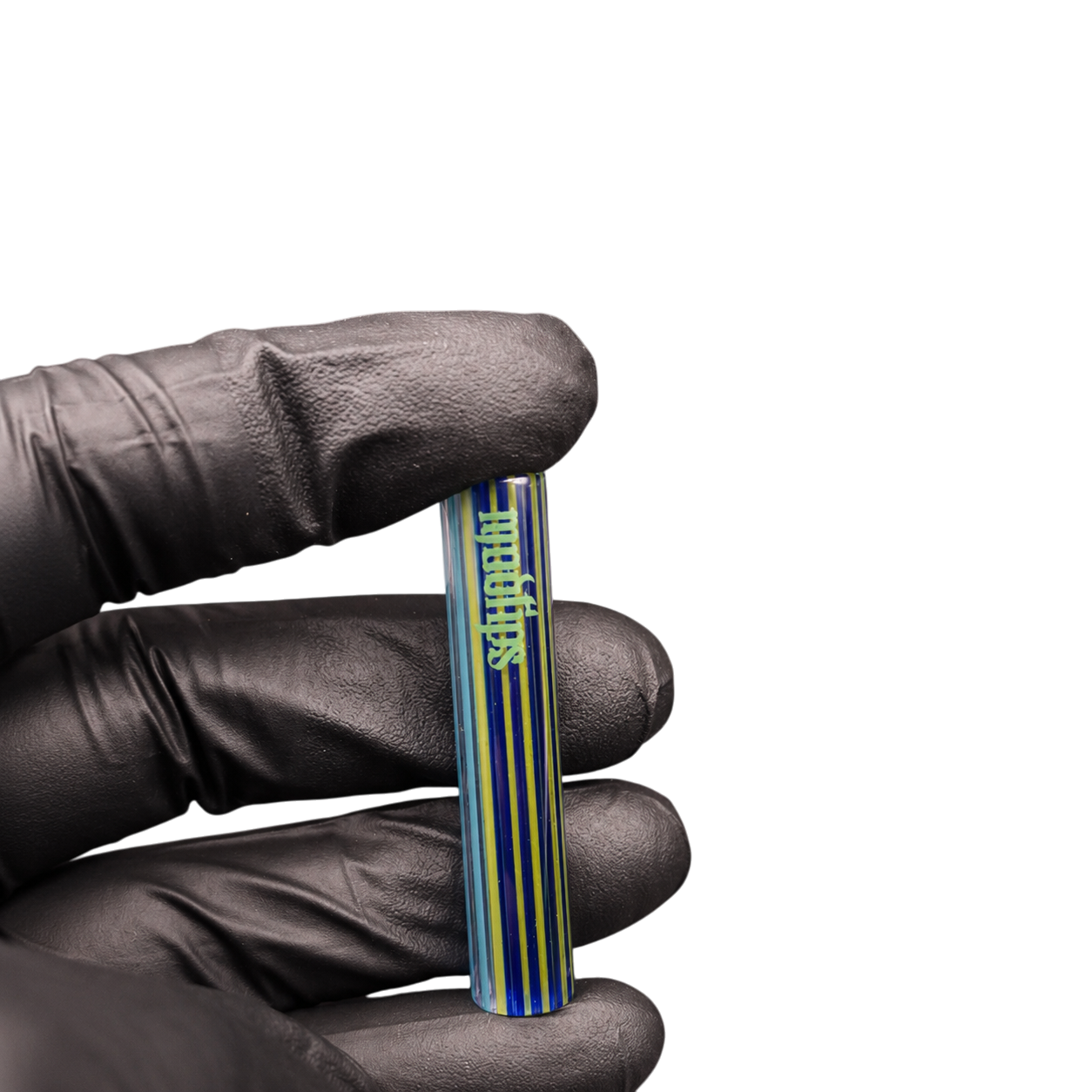 MADTIPS Glas Tip 9 mm Handcrafted mit Blue Rainbow Core