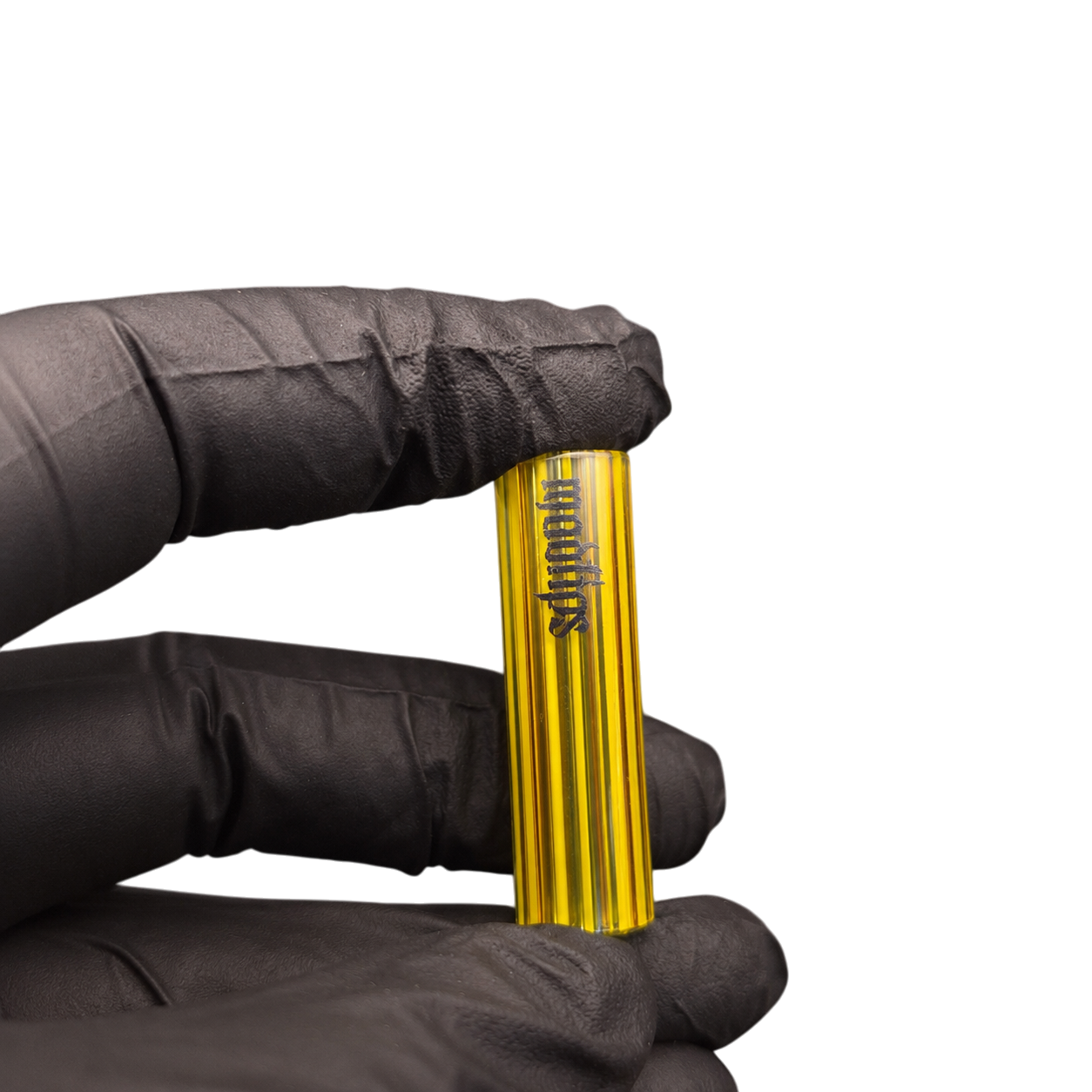 MADTIPS Glasfilter mit gelb schwarzer Rainbow Core Optik