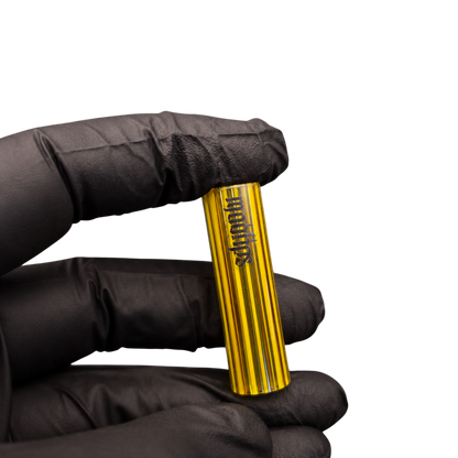 MADTIPS Yellow Black Rainbow Core Glas Tip handcrafted