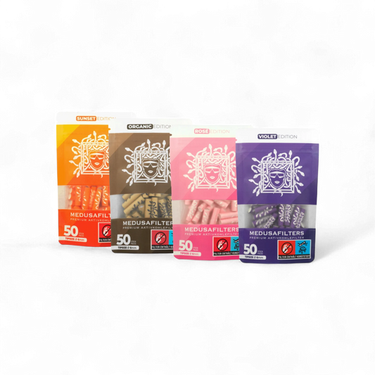 Medusafilters Aktivkohlefilter Sunset – 6mm Xtra Slim – verschiedene Farben