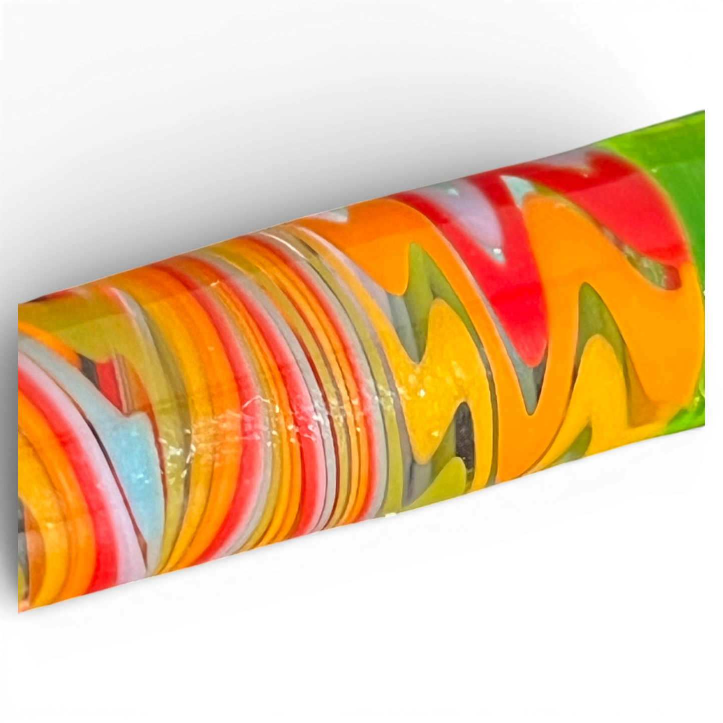 Melty Glass Packer Detail Glasstruktur