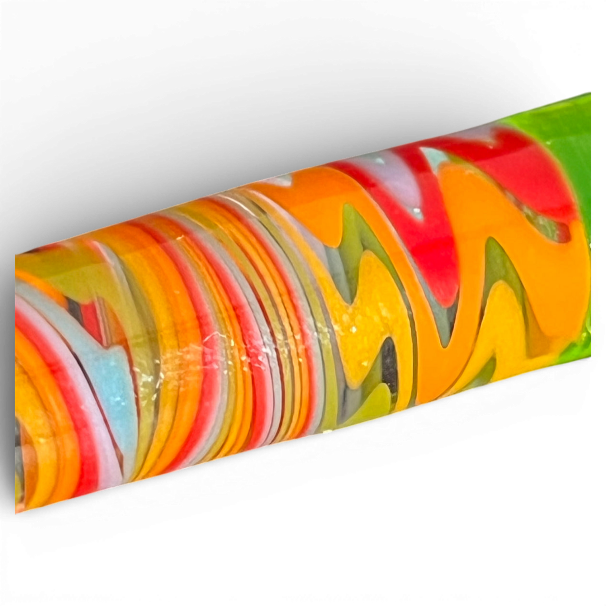 Melty Glass Packer Detail Glasstruktur