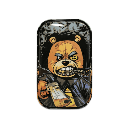 Metall Rolling Tray mit Bear Design