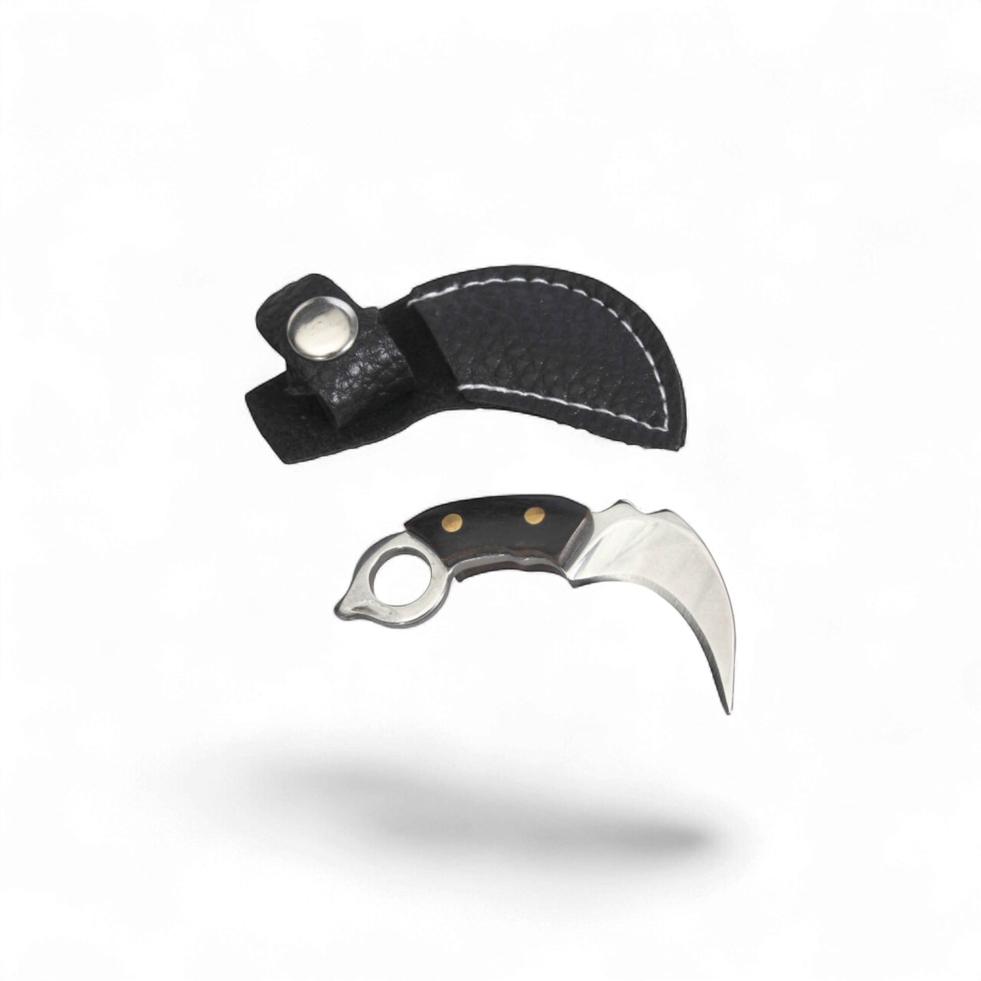 60 mm Hasch Messerchen aus Metall mit Etui, Kette & Schutzschützer – ideal zum Zerkleinern von Hasch