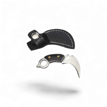 60 mm Hasch Messerchen aus Metall mit Etui, Kette & Schutzschützer – ideal zum Zerkleinern von Hasch