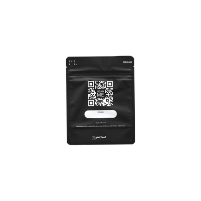 Mylar Bag 3,5g Schwarz mit Ziplock-Verschluss