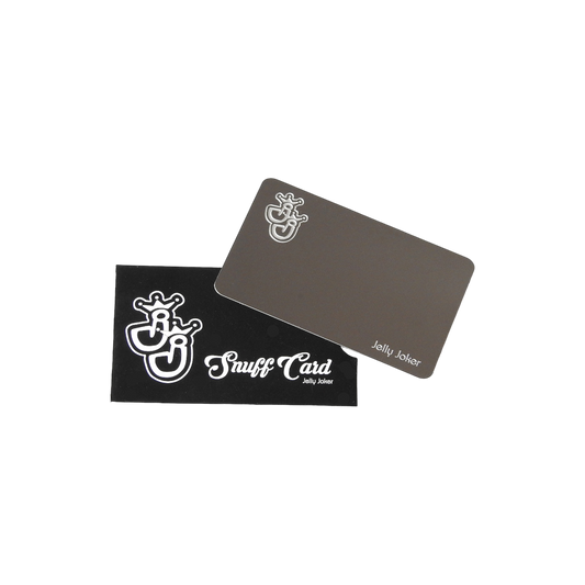 Edle Edelstahl-Snuffcard im Kreditkartenformat