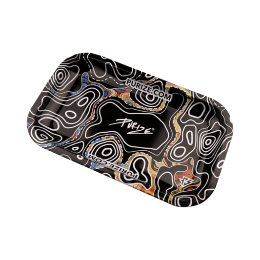 PURIZE® Dark Sketch Metall Drehunterlage 27x16x2,5 cm