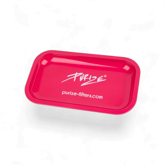 PURIZE® Rolling Tray Metall pink 18x14x1,5 cm Produktfoto
