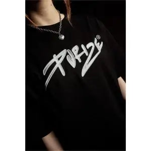 PURIZE T-Shirt Black 2.0 Logo Detail