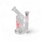 Melle Lady Bong – 15,5 cm – 5mm Borosilikatglas – Honey-Bee-Perkolator – Pink – Jelly Joker