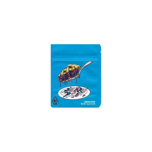 10x Cookies Berry Pie + Strainlabel Mylar Bag 3,5g - Leer