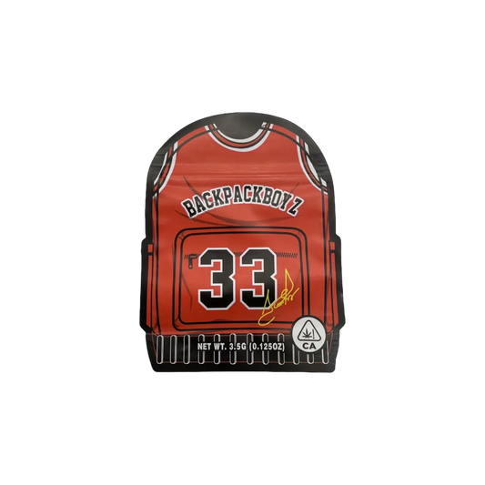 10x Backpackboyz 33 jersey shaped Mylar Bag 3,5g - Leer