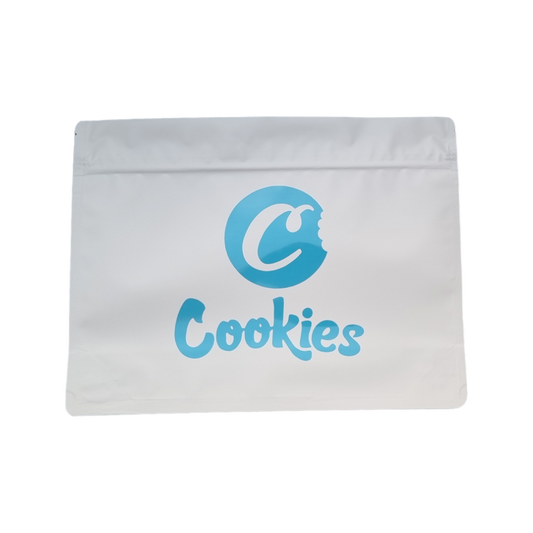 1x Cookies white Large Mylar Bag - Leer