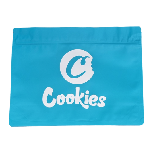 1x Cookies Blue Large Mylar Bag - Leer