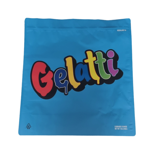 1x Cookies Gelatti Mylar Bag 454g - Leer