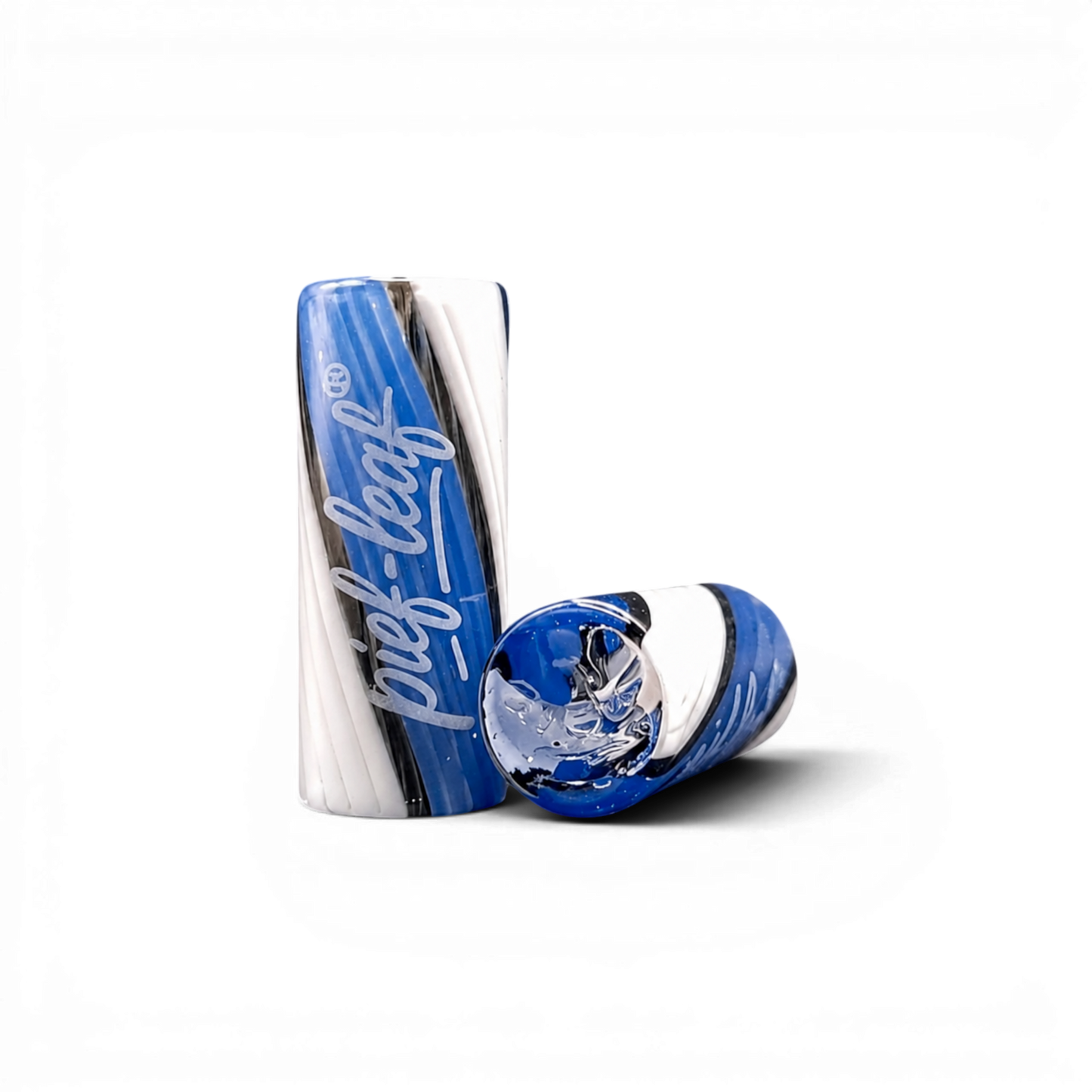 Pief-Leaf® Glas Tip in White Blue und Black