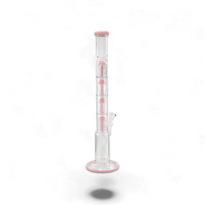 Bong Pink Poppet mit stabilem Rundfuß und 18,8er Schliff, perfekt für sanften Rauchgenuss, erhältlich bei Pief-Leaf®