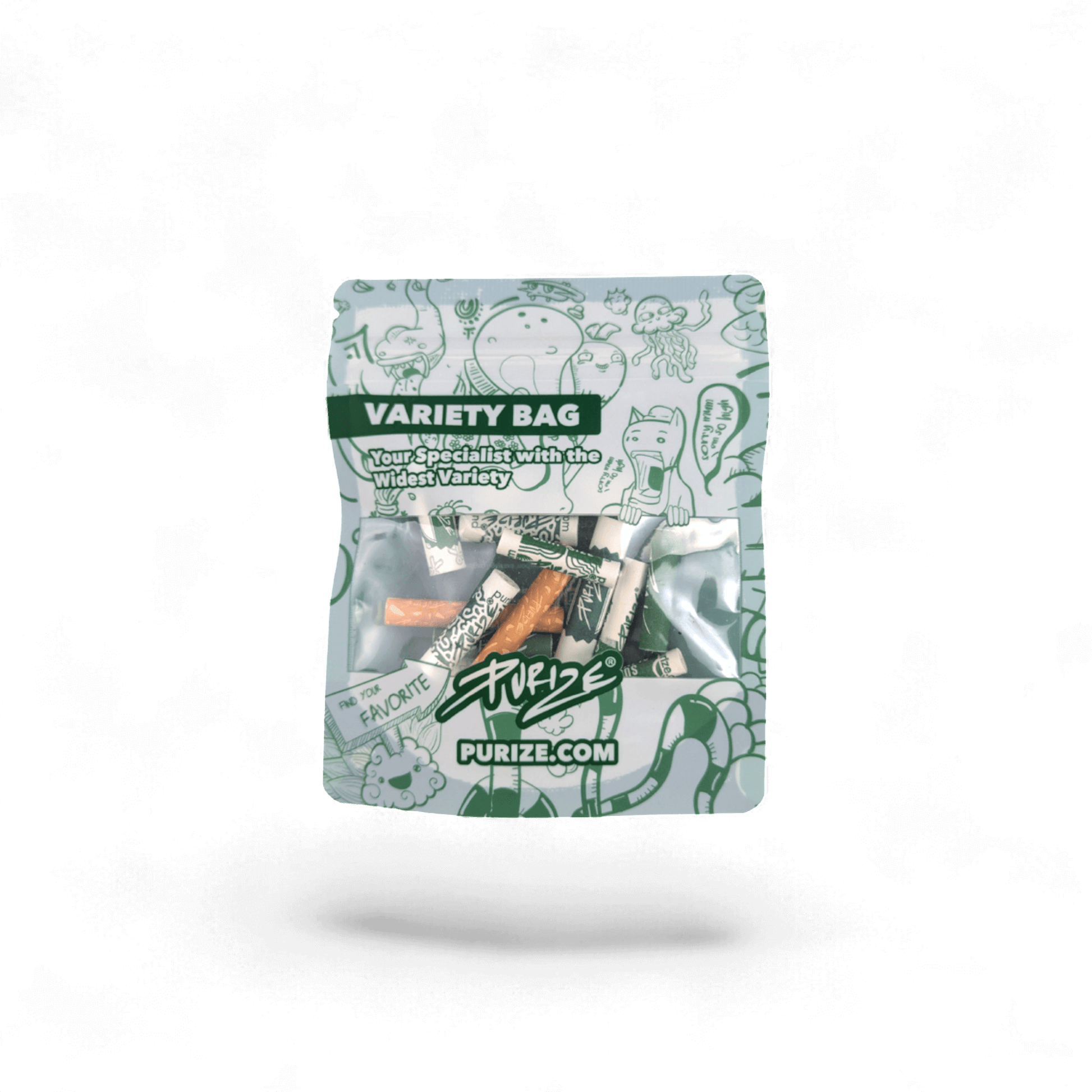 PURIZE Variety Bag – alle Aktivkohlefilter im praktischen Doppelpack