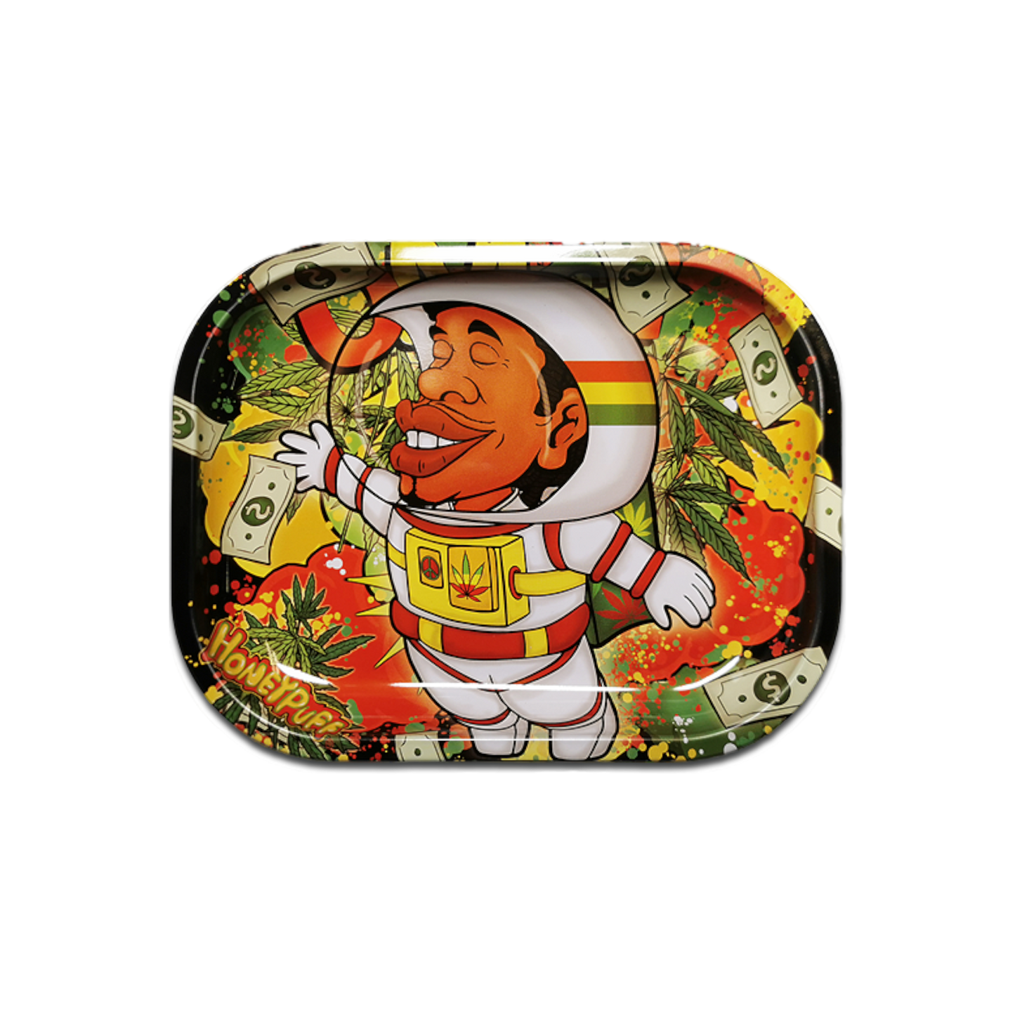 Rolling Tray Astronaut aus Metall 14x18 cm Produktfoto