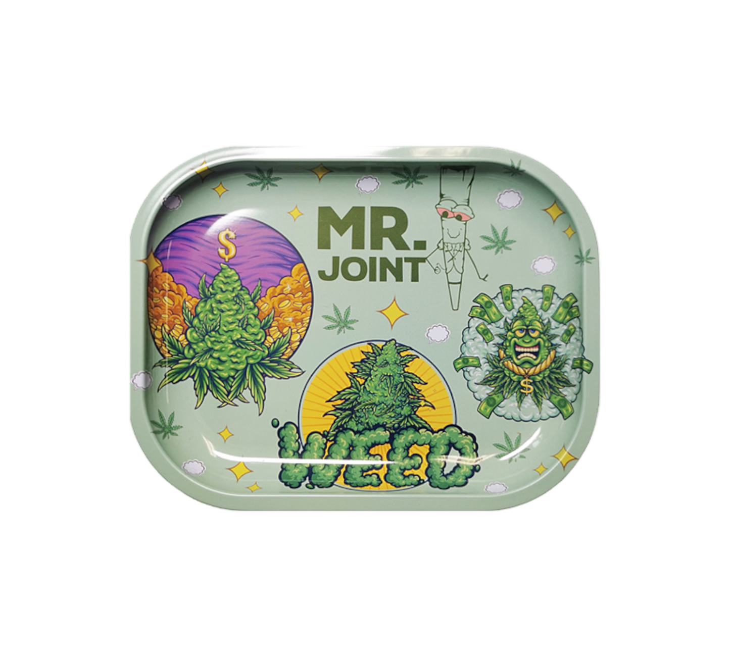 Rolling Tray - Mr. Joint Green - 18x14cm