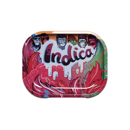 Rolling Tray Indica aus Metall 14x18 cm Produktfoto