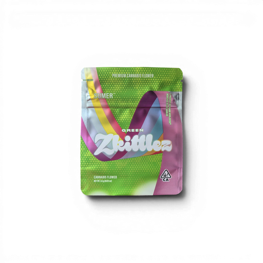 SUMER Green Zkittlez Mylar Bag