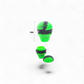 Silikonöldose Totenkopf, 3ml - 30x25mm