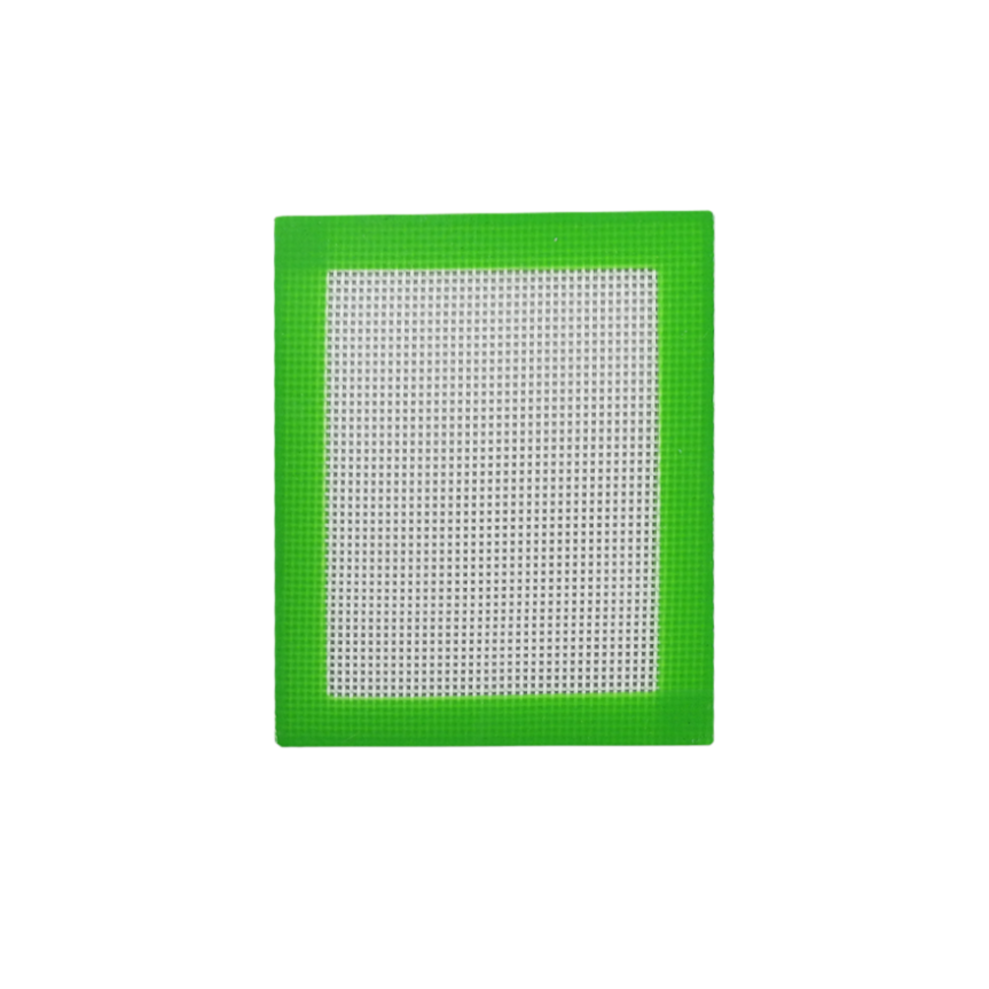 Silikonmatte 13x10 cm in Nahaufnahme auf weißem Hintergrund